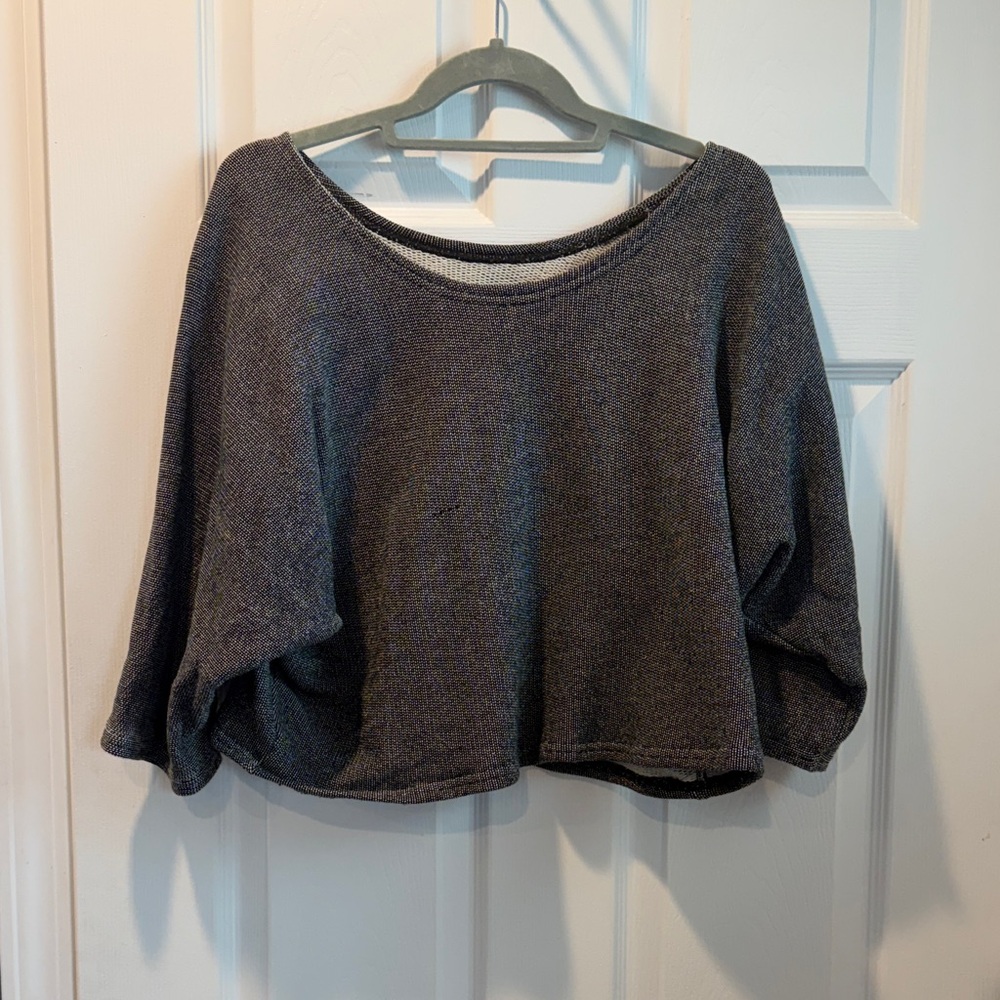 Charcoal Gray Women's Crew Neck Sweater